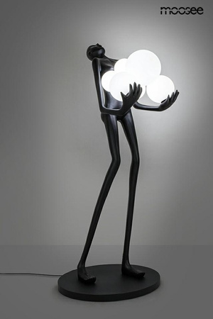 MOOSEE lampa podłogowa HUMAN 180 czarna