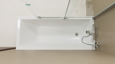 ROLLS parawan wannowy 1400x1500mm, szkło czyste