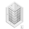 KABINA NEW SOLEO BLACK KWADRATOWA L 90x90x195 KRATKA - CZYSTE 6mm ACTIVE SHIELD