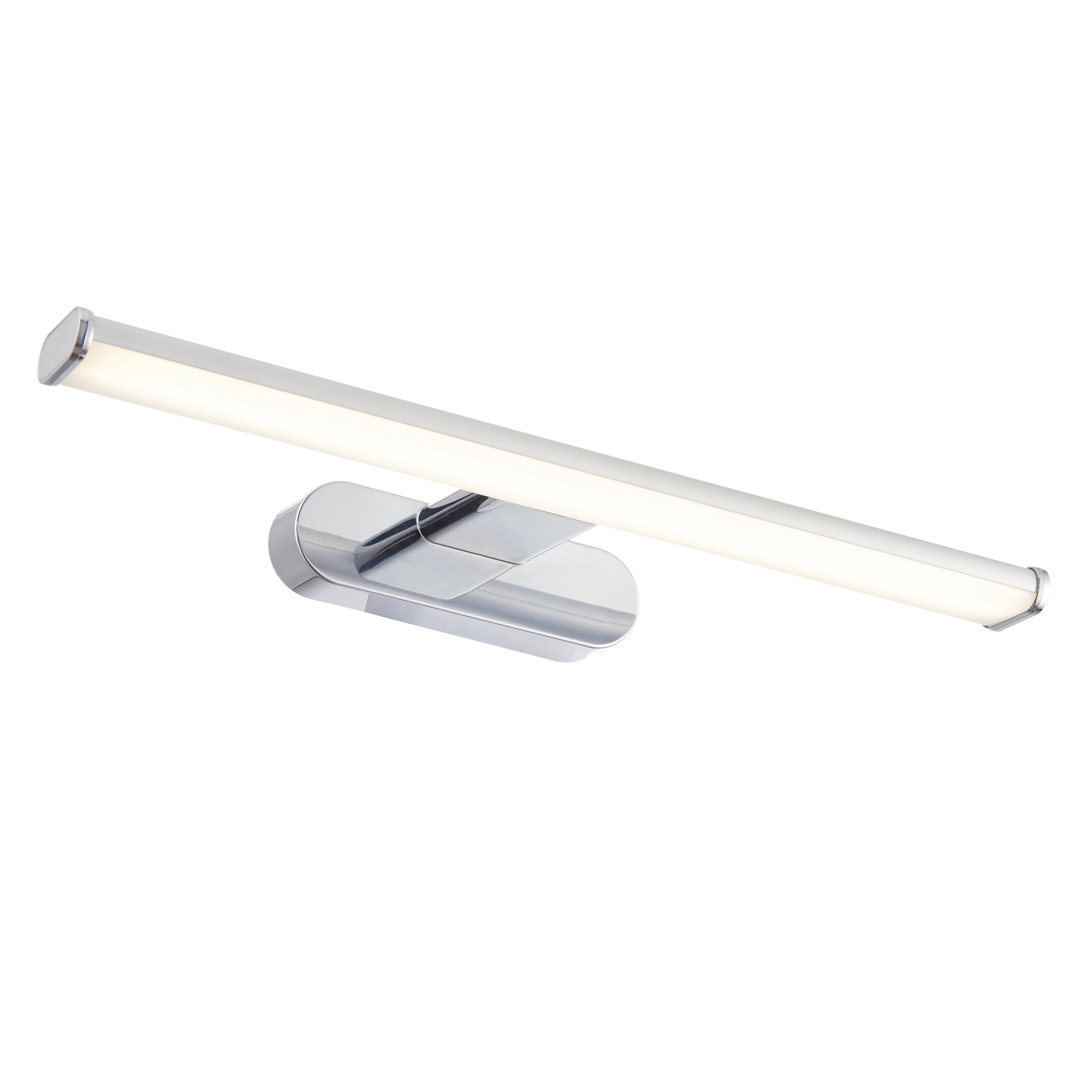 Kinkiet Moda – chrom / mrożony, 40 × 13,2 × 4,2 cm
