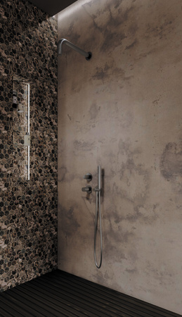 Zestaw prysznicowy podtynkowy z główką prysznicową