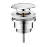 Odpływ umywalkowy 5/4”, klik-klak, duży korek, 10-55mm, chrom