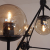 Lampa wisząca ASTRIFERO-10, 90 cm -  bursztynowo czarna