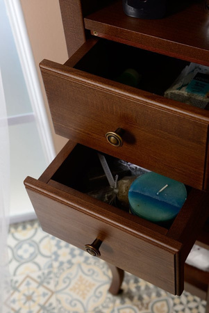 RETRO słupek wysoki 40x170x36cm, buk, lewa