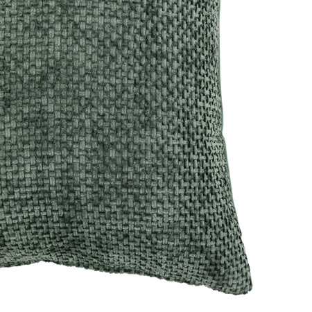 Basketweave Chenille Cushion Olive 2pk 450x450mm