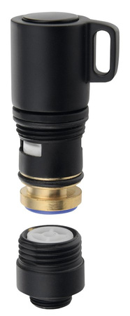 Przełącznik z pilotem do baterii wannowej, czarny mat