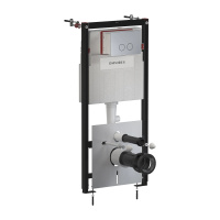 SET: STRONGFRAME stelaż podt. z ECO spłuk. + STEEL-R45 stal. przy. spł., nikiel szczotkowany