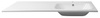 ARECA umywalka kompozytowa 121x51,5cm, prawa, biały