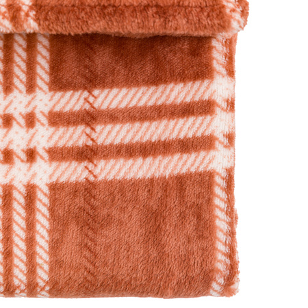 Checkmate Rolled Fleece Nutmeg 1400x1800mm