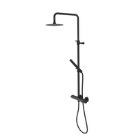 ULTRAMIX zestaw prysznicowy z baterią dźwigniową, czarny mat