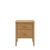 Camden 2 Drawer Bedside Natural 450x400x550mm