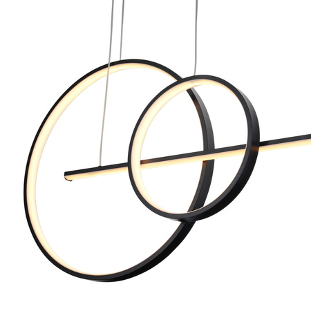 Lampa wisząca NEW AGE LED 120 cm - oprawa sufitowa czarna