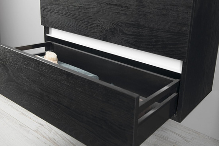 ODETTA szafka umywalkowa 82x50x43,5cm, czarny dąb