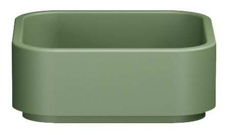 HAKO umywalka ceramiczna nablatowa, 40x40 cm, verde mat