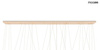 MOOSEE lampa wisząca LIBERTY LINE 8 złota