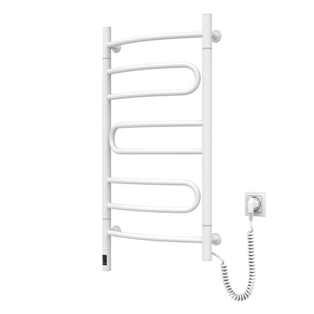Elektryczny Grzejnik Łazienkowy BIAŁY PIROUETTE Sensor 480х800 prawa
