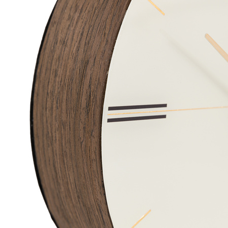 Greenwich Mantel Clock Dark Walnut 190x190x55mm