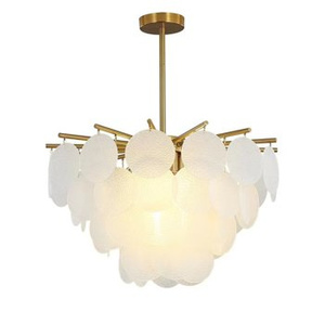 Lampa wisząca FIORE 60 cm – biały szklany klosz