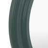 Suffolk Round Mirror Green 600x25x600mm