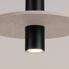 Lampa wisząca PELTA 1 czarna/beżowa