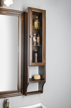 RETRO szafka do lustra 25x115x20cm, buk, prawa