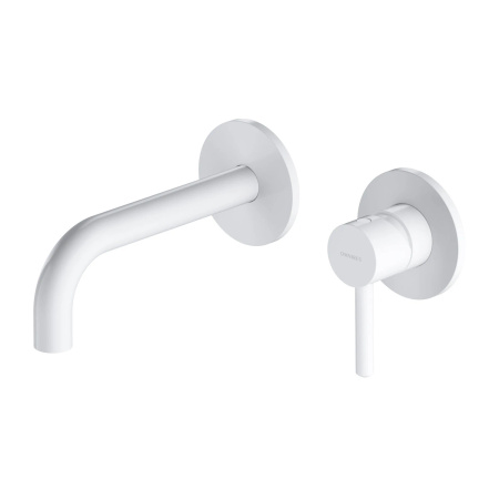 Y bateria umywalkowa podtynkowa, biały mat