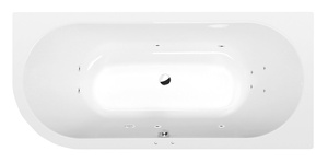 VIVA R wanna z hydromasażem, 175x80x47cm, Active Hydro, chrom