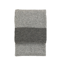 Knitted Parting Throw Grey 1300x1700mm