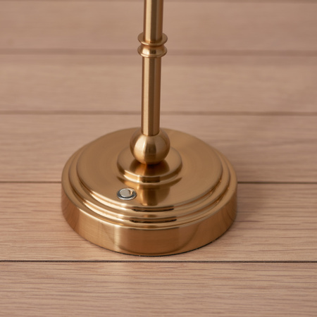 Burley Rechargeable Table Lamp Base Aged Brass