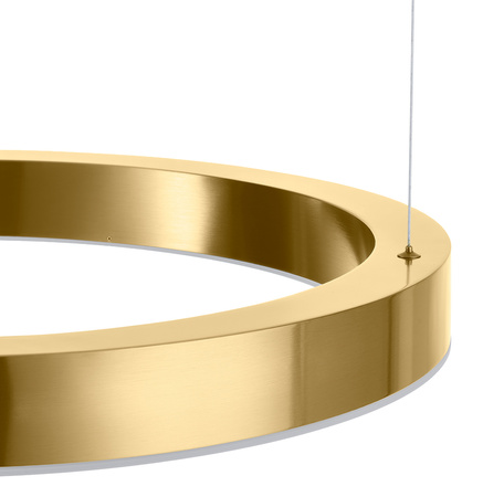 Lampa wisząca CIRCLE 60 cm - LED, ring mosiądz szczotkowany
