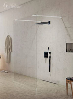 KABINA NEW MODUS WHITE WALK-IN U 110x200 CZYSTE 8mm ACTIVE SHIELD