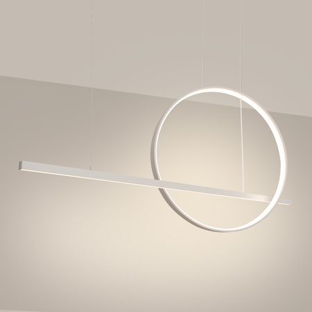 Lampa wisząca GLAD biała LED 3000K