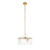 Karine 3 Pendant Light Brushed Aged Brass