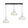 POTRÓJNA LAMPA WISZĄCA LOFT CHROMOWANA BRICO W3 PRO