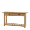 Eton 2 Drawer Console Natural 1400x380x800mm