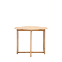 Craft Folding Dining Table Natural 1000x1000x750mm