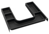 Organizer LINDO "U" 372x36x323 mm, plastik, antracyt