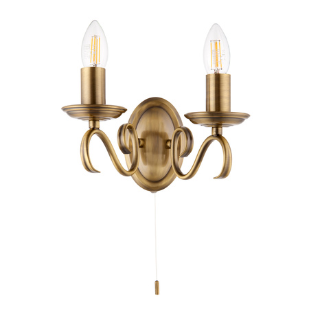 Bernice Wall Light Antique Brass
