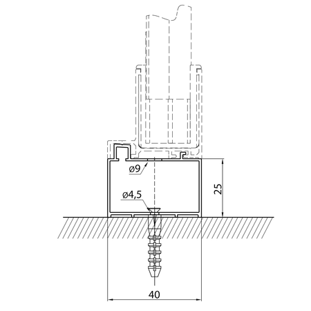 EASY profil poszerzający 25mm