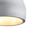 Lampa wisząca CONCRETE  12 cm- szary beton, drewno
