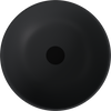 BANERA ROUND umywalka kompozytowa nablatowa, średnica 39cm, antracyt mat
