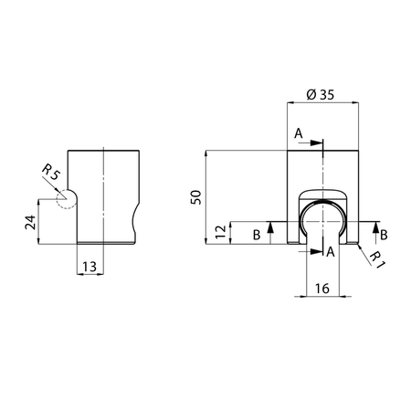 Uchwyt prysznica, biały mat