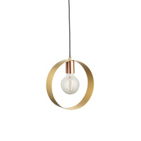 Hoop 1 Pendant Light Brushed Brass/Nickel/Copper