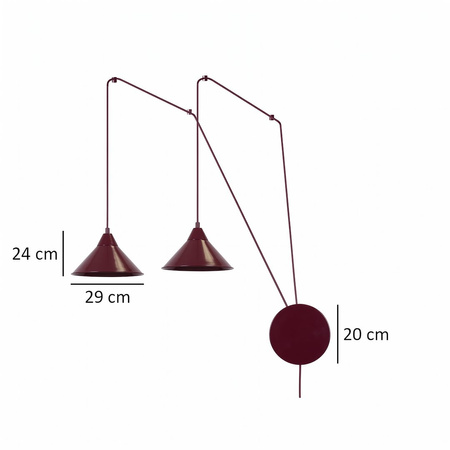 ABRAMO 2 BURGUNDY