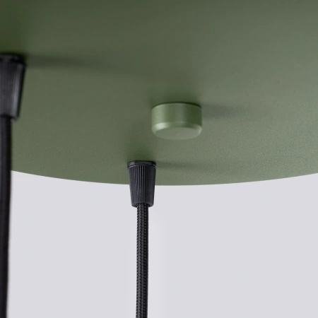Lampa wisząca ESTRIA 3P beżowa/zielona oliwka