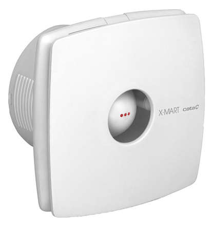 X-MART 10T wentylator łazienkowy z wył. czasowym, 15W, wylot 100mm, biały