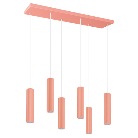 Lampa wisząca IVAR 6L brzoskwiniowa LED 4000K