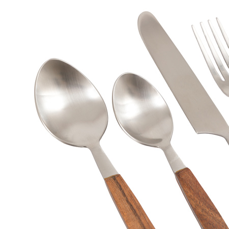 Adra Wooden Cutlery Set of 16