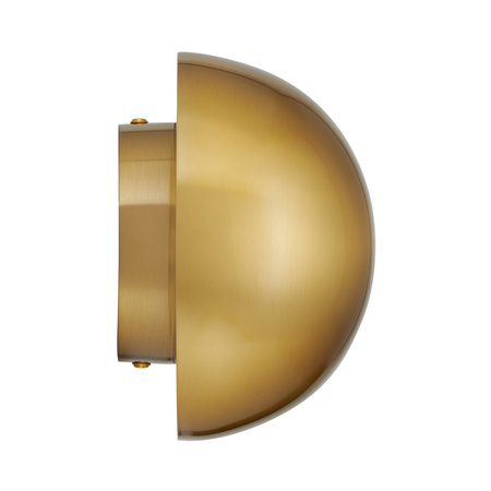 Kinkiet ścienny BUTTON, 16 cm - LED, złoty, półkulisty
