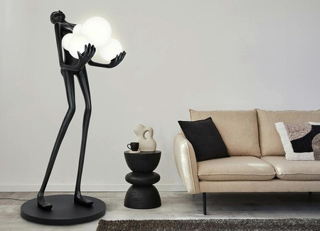 MOOSEE lampa podłogowa HUMAN 180 czarna